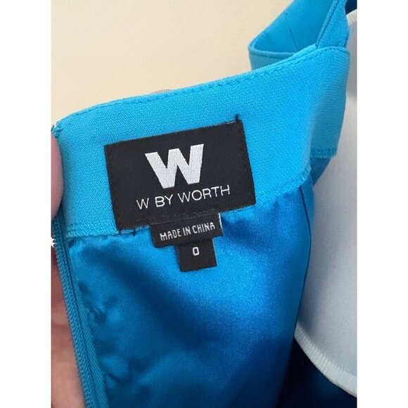 W by Worth Y2K Halter Mini Dress in Electric Blue Size 0 - Picture 5 of 13